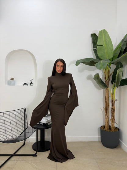 Abito selene marrone - 60853