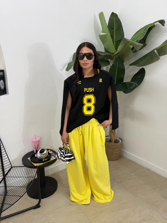 Pantatuta oversize giallo -50253