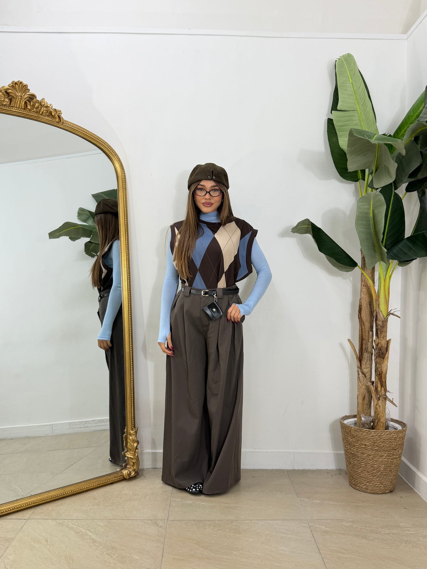 Pantalone Corinne marrone