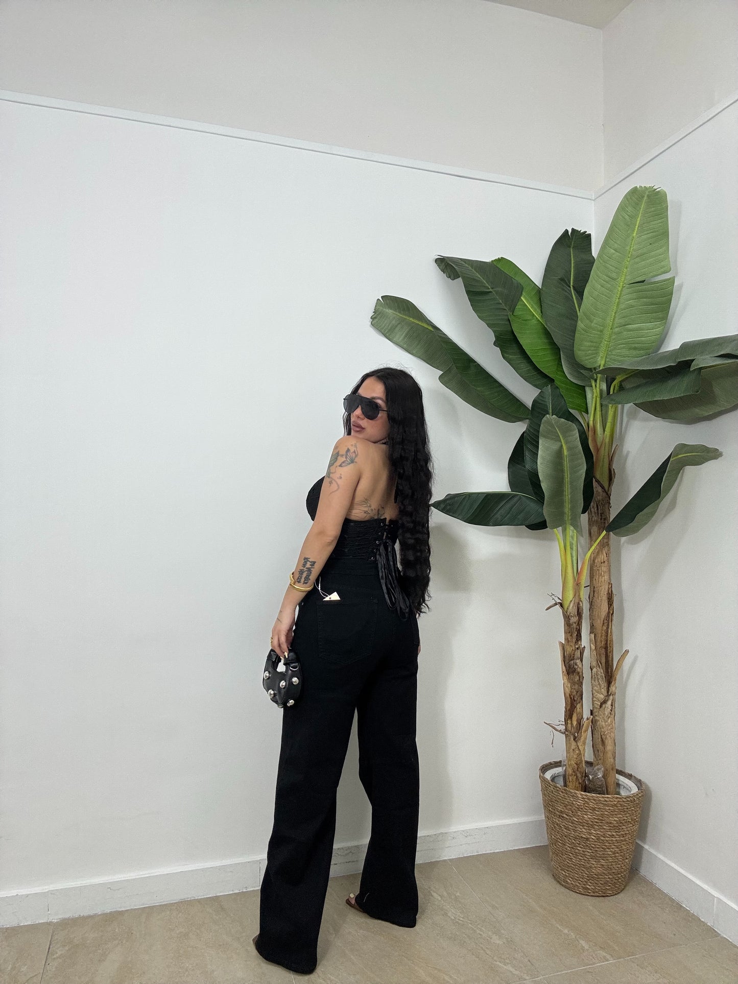 Jeans baggy nero