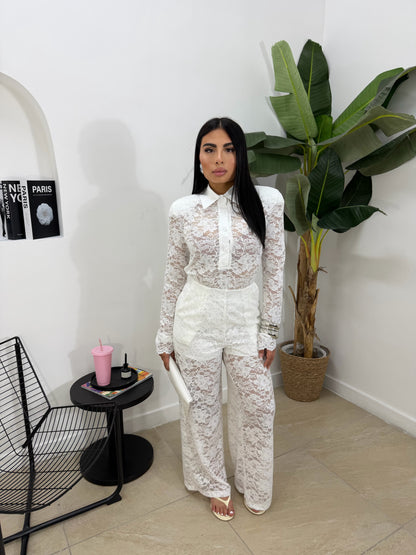 Set macrame bianco -54292