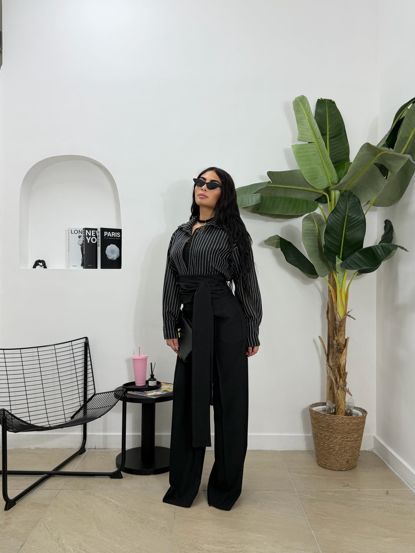 Pantalone fascia nero