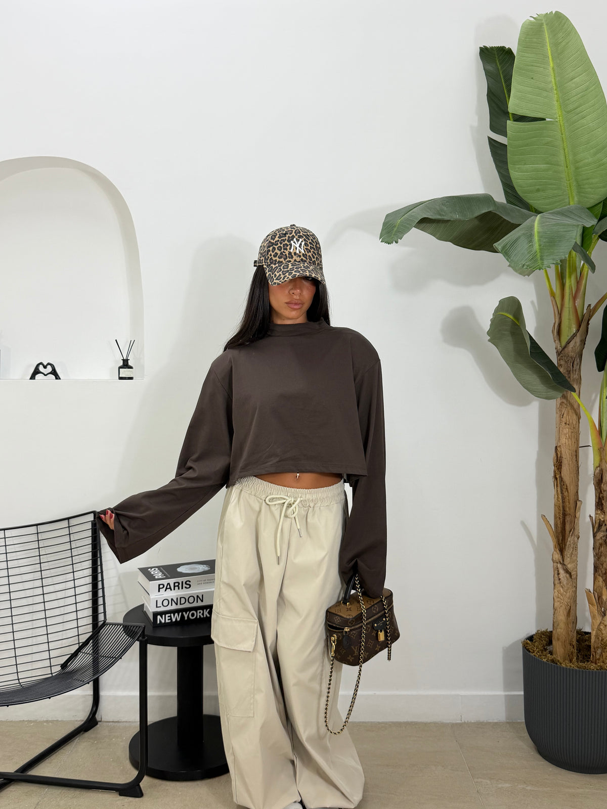 Maglia crop justin marrone -2703