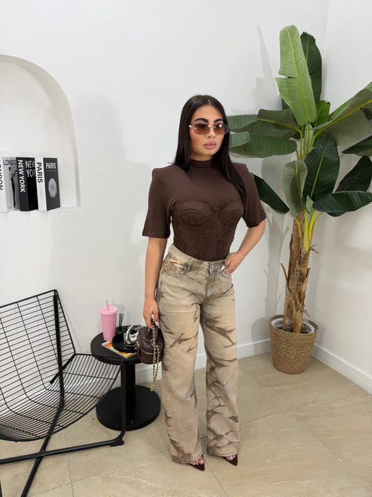 Jeans fumé marrone -976