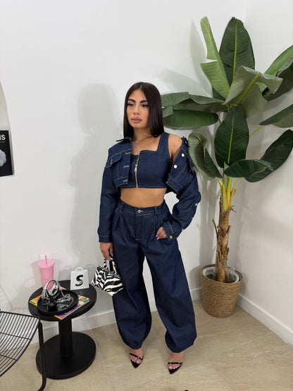 Set denim 3pezzi -206