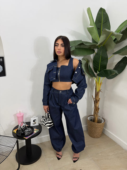 Set denim 3pezzi -206