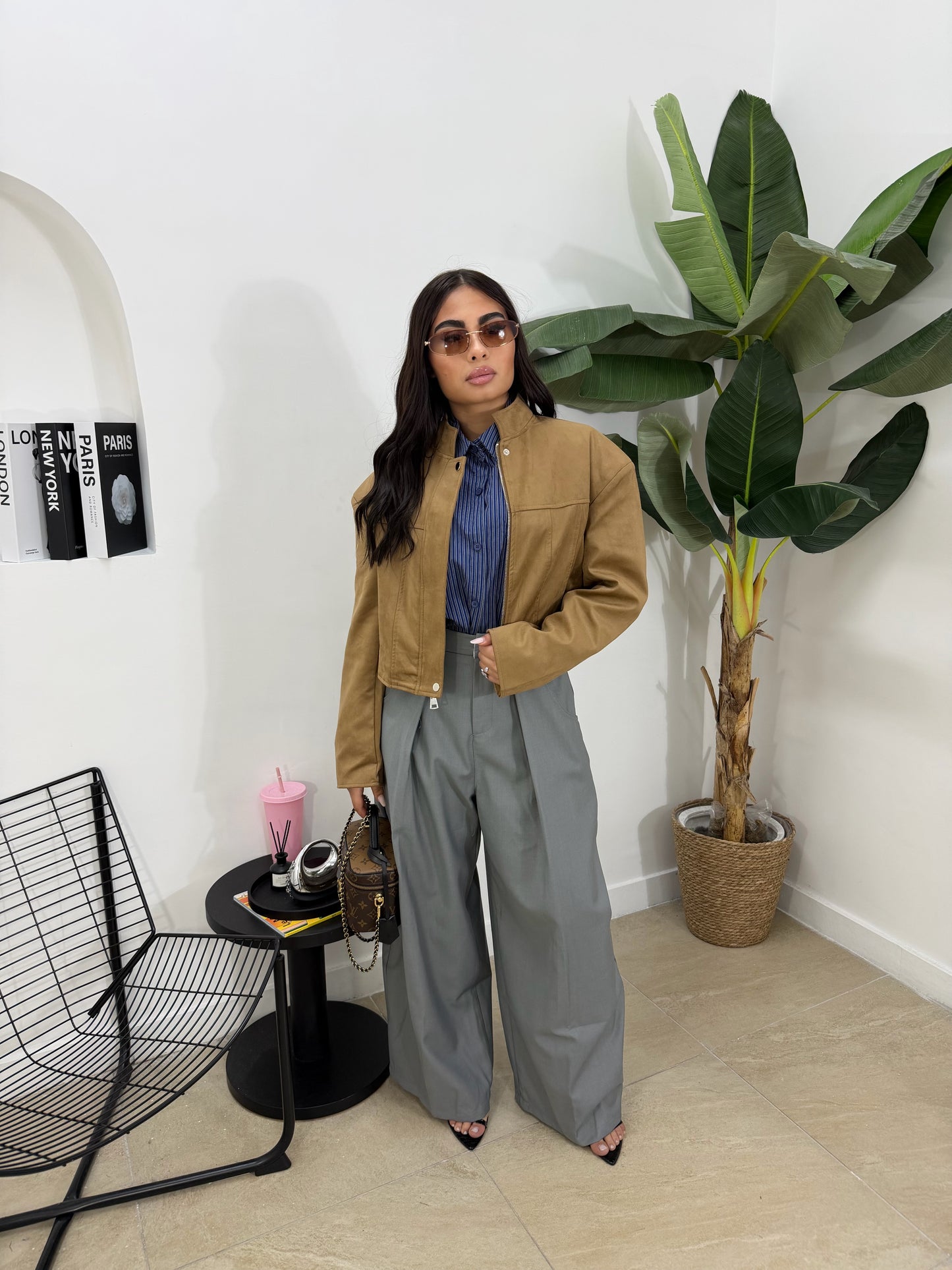 Biker in camoscio -11790