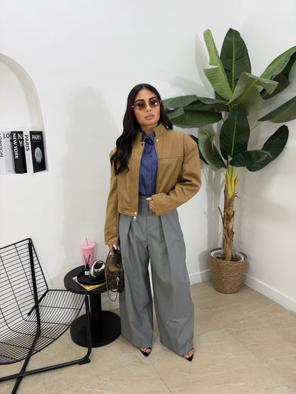 Biker in camoscio -11790