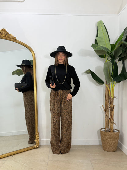 Jogger in camoscio animalier