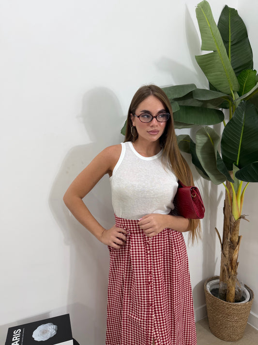 Canotta velo bianca -17242