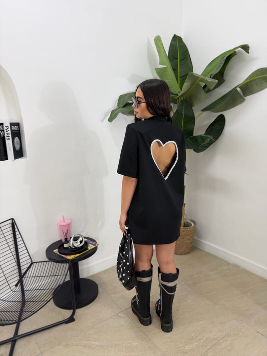 Shirt heart nera -5592