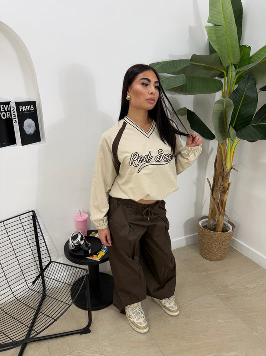 Pantalone tecno marrone -31075