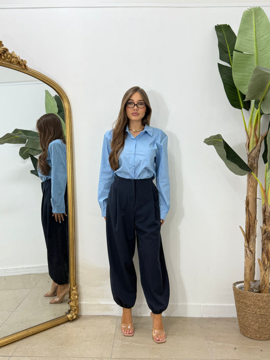 Pantalone ballon blu -18201