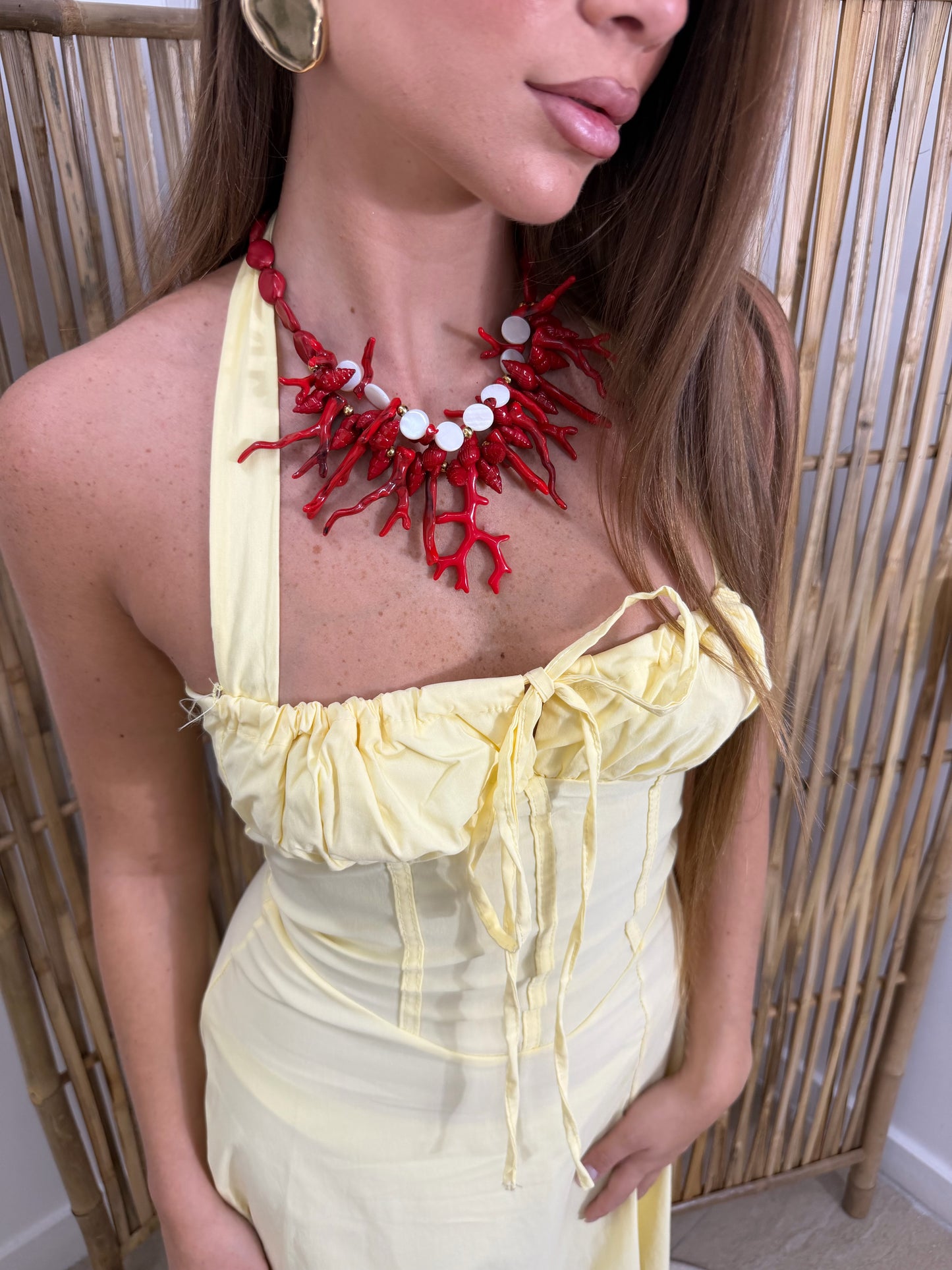 Collana coralli rossa