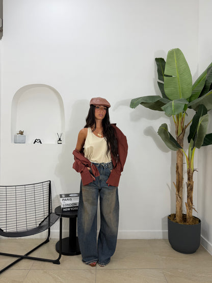Jeans risvolto sabbié  - 598
