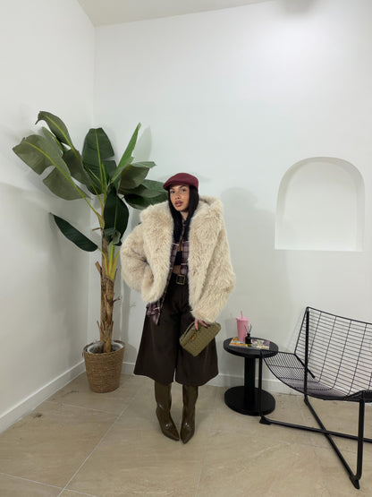 Pelliccia shila crema