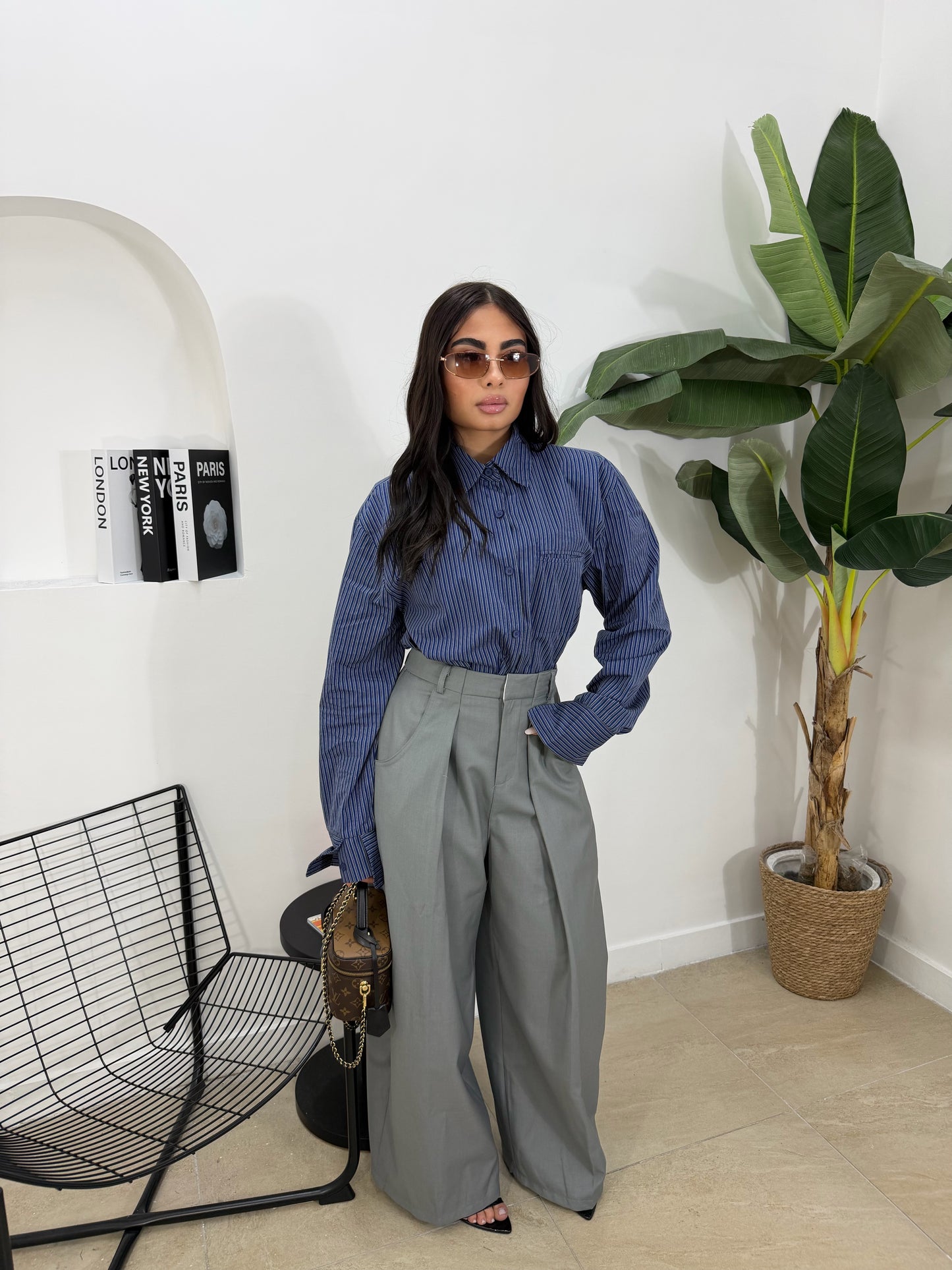 Pantalone Office grigio -50266