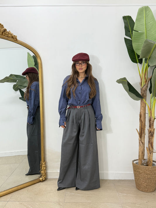 Pantalone palazzo grigio -45047