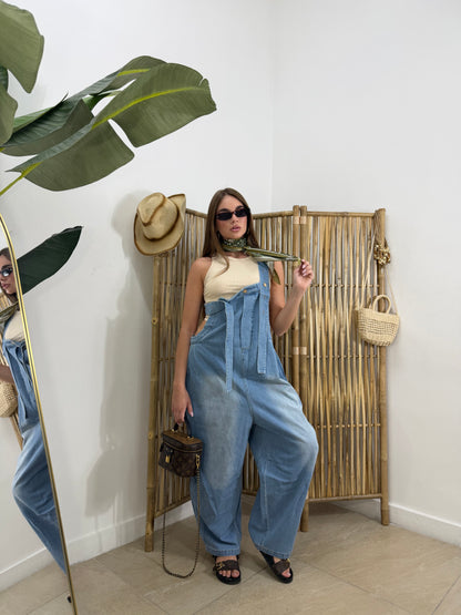Jumpsuit ballon in denim - 10360