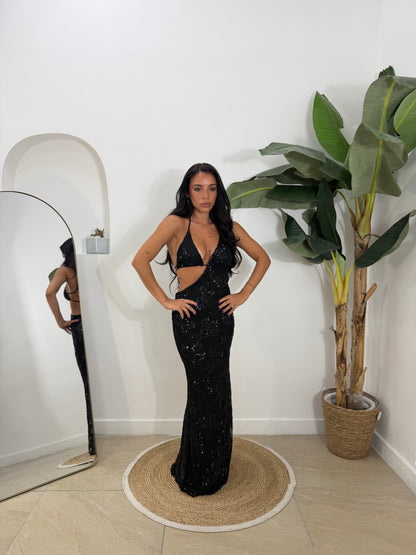 Abito élite long nero -28375