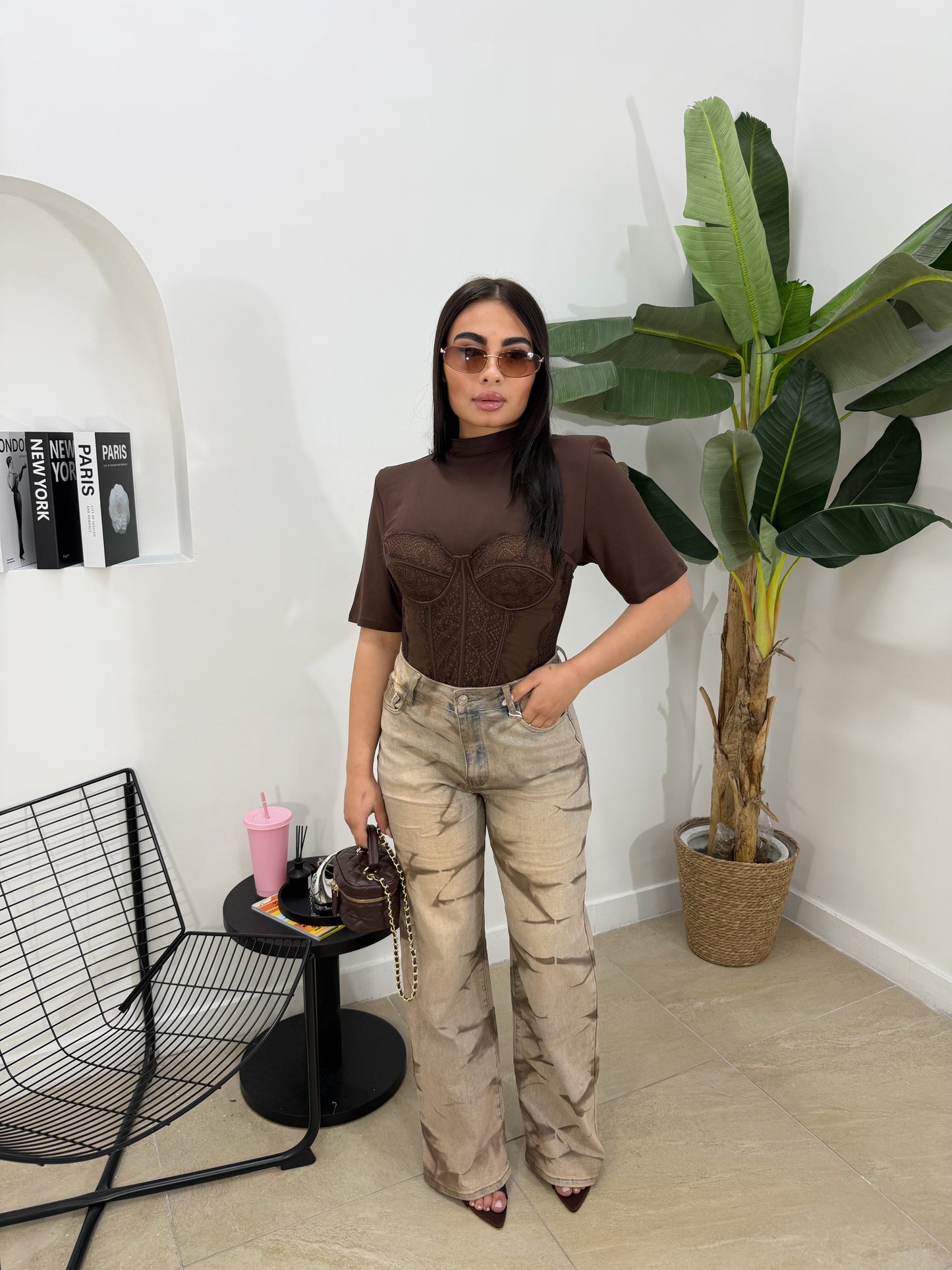 Jeans fumé marrone -976