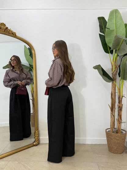 Pantalone palazzo nero -45047