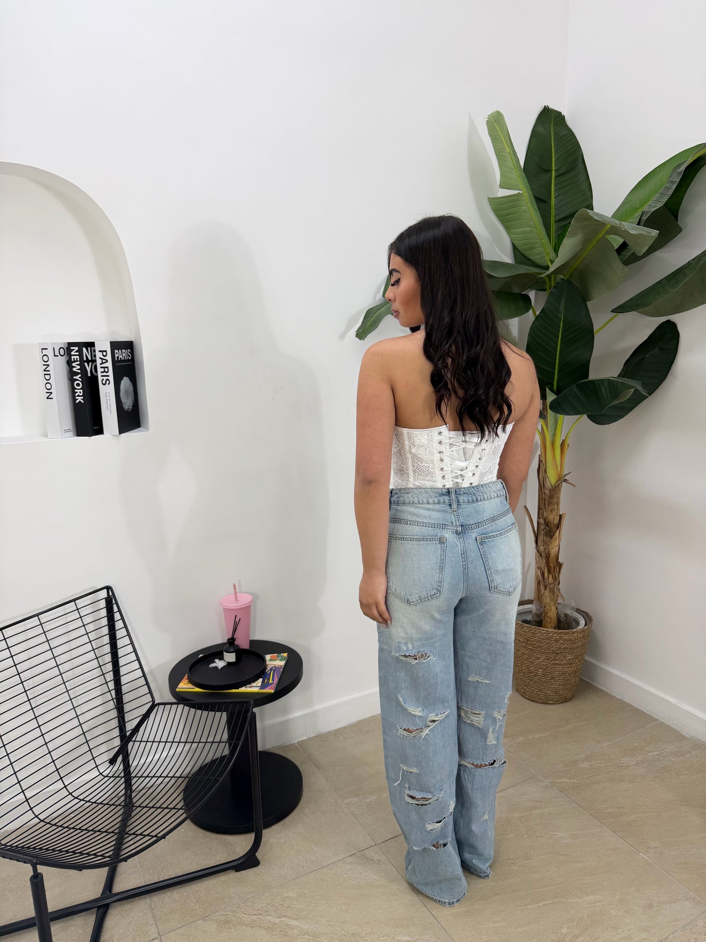 Jeans rotture chiaro -079