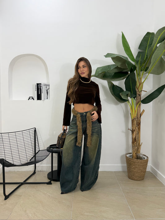 Jeans peluche -97116