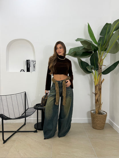 Jeans peluche -97116