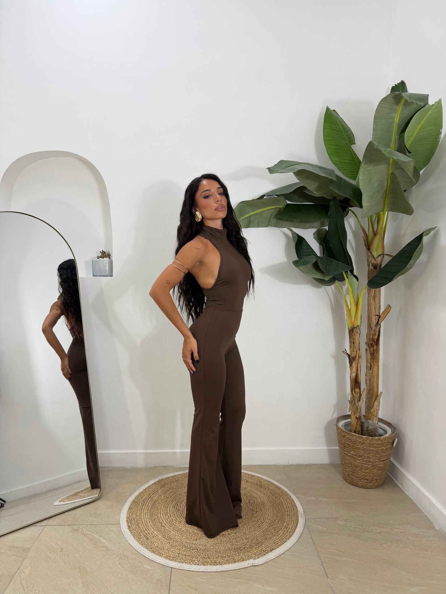 Jumpsuit Kim marrone  -19346