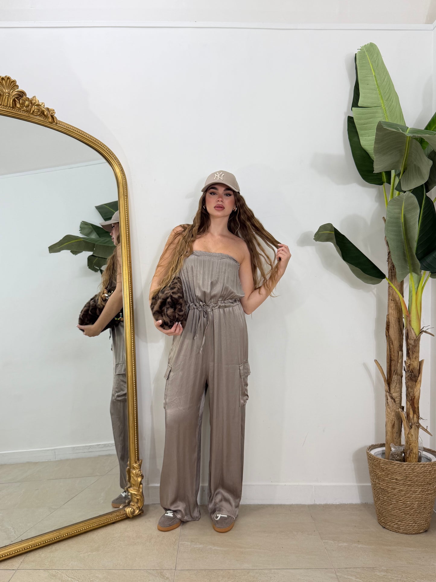 Jumpsuit satin tasconi