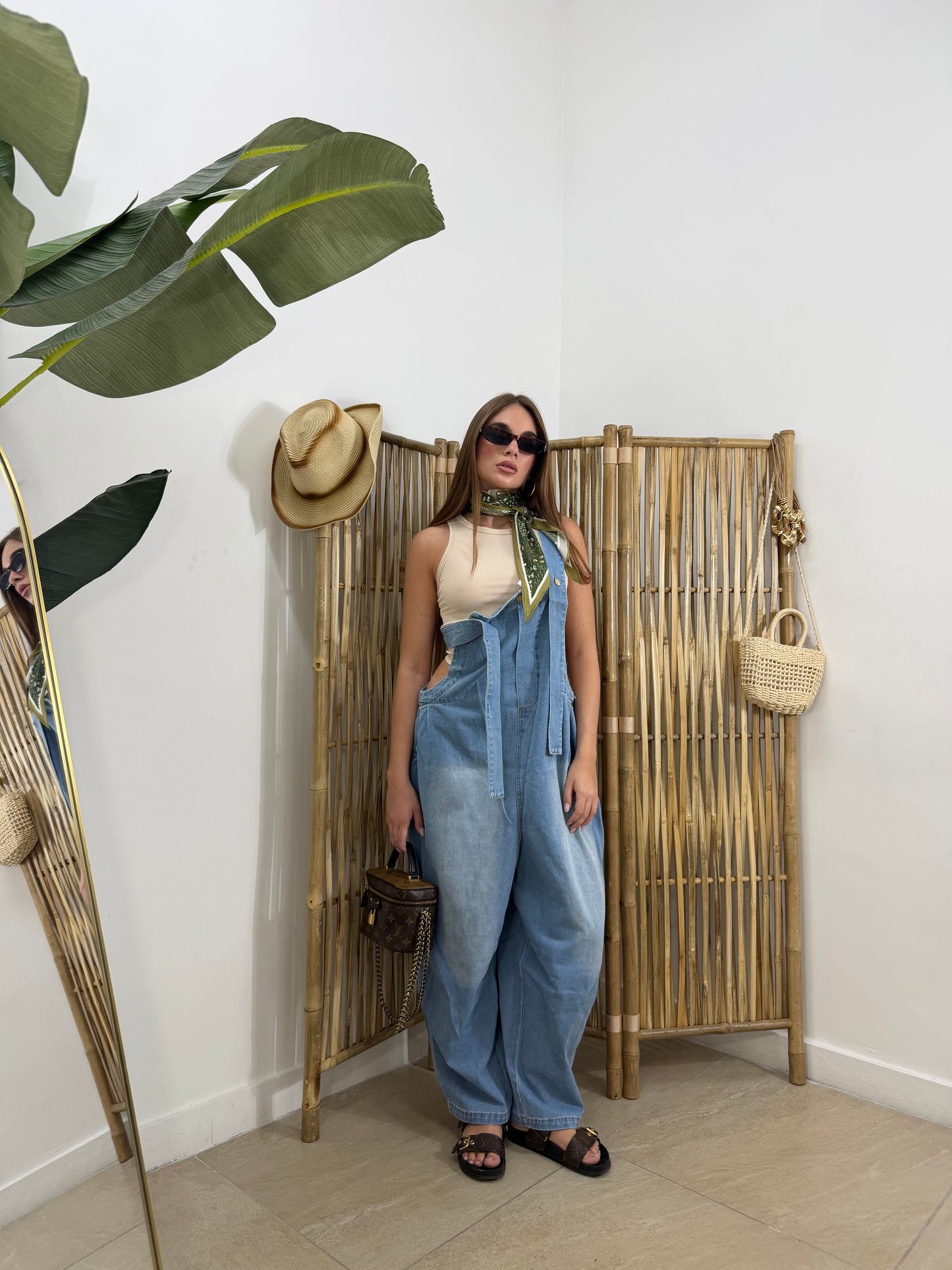 Jumpsuit ballon in denim - 10360