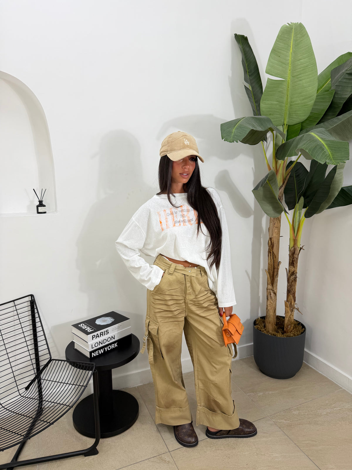 Pantalone Carly beige -15275