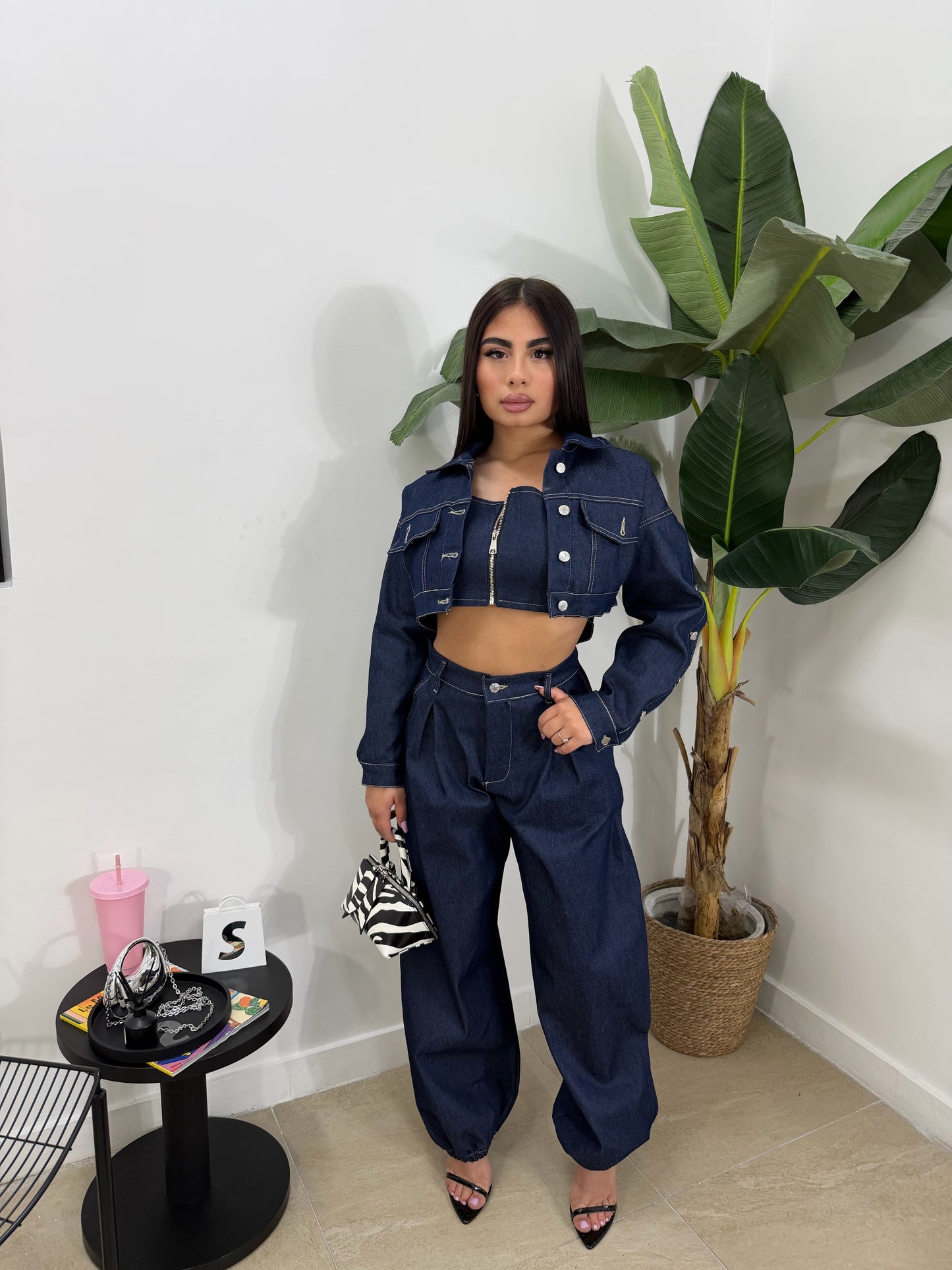 Set denim 3pezzi -206