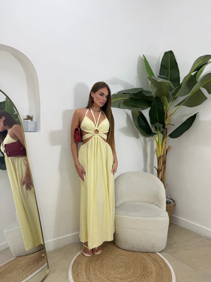 Abito calipso giallo -66958