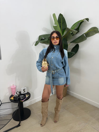 Stivale spuntato beige