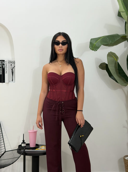 Corpetto velato BORDEOUX