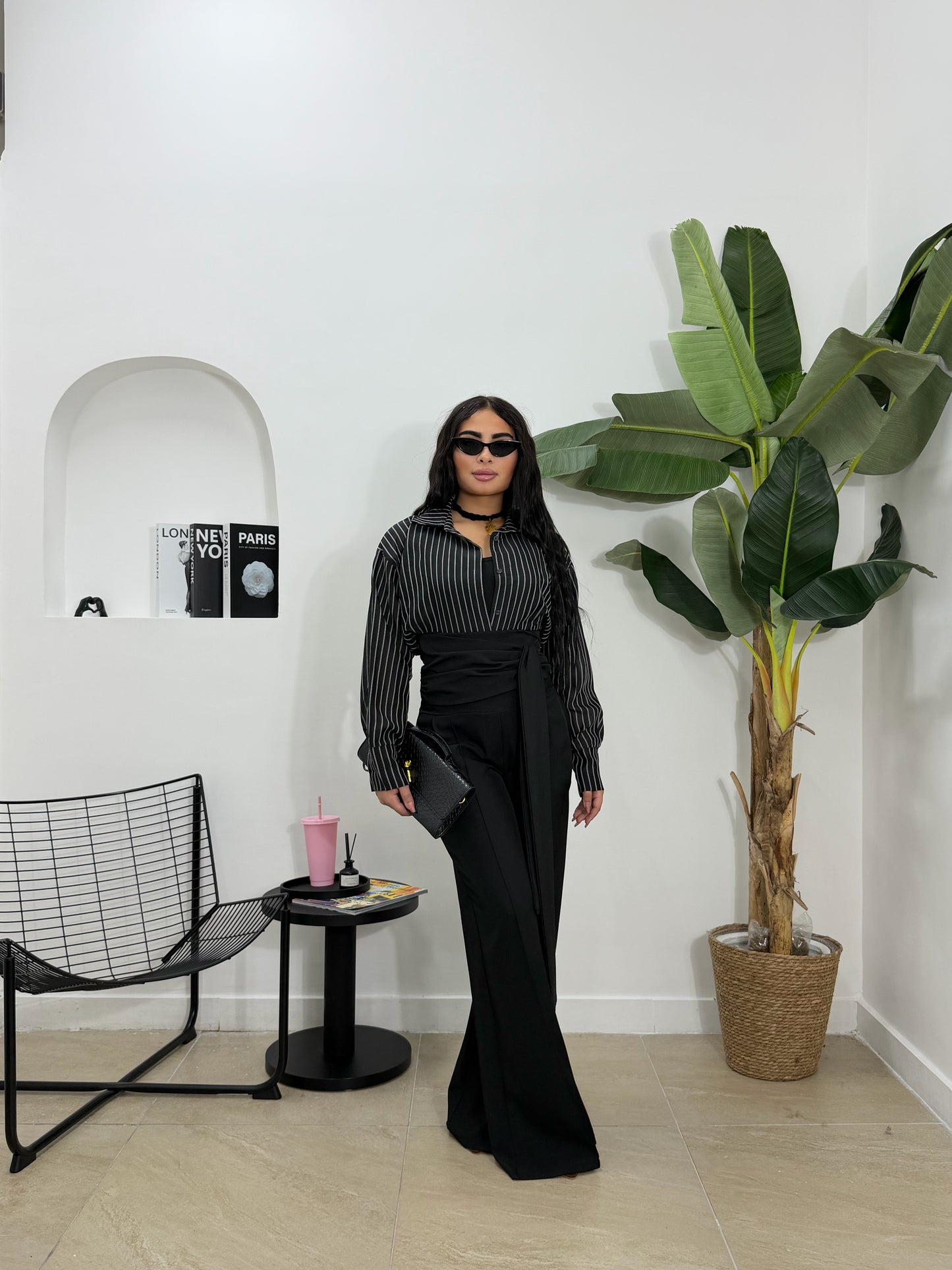 Pantalone fascia nero