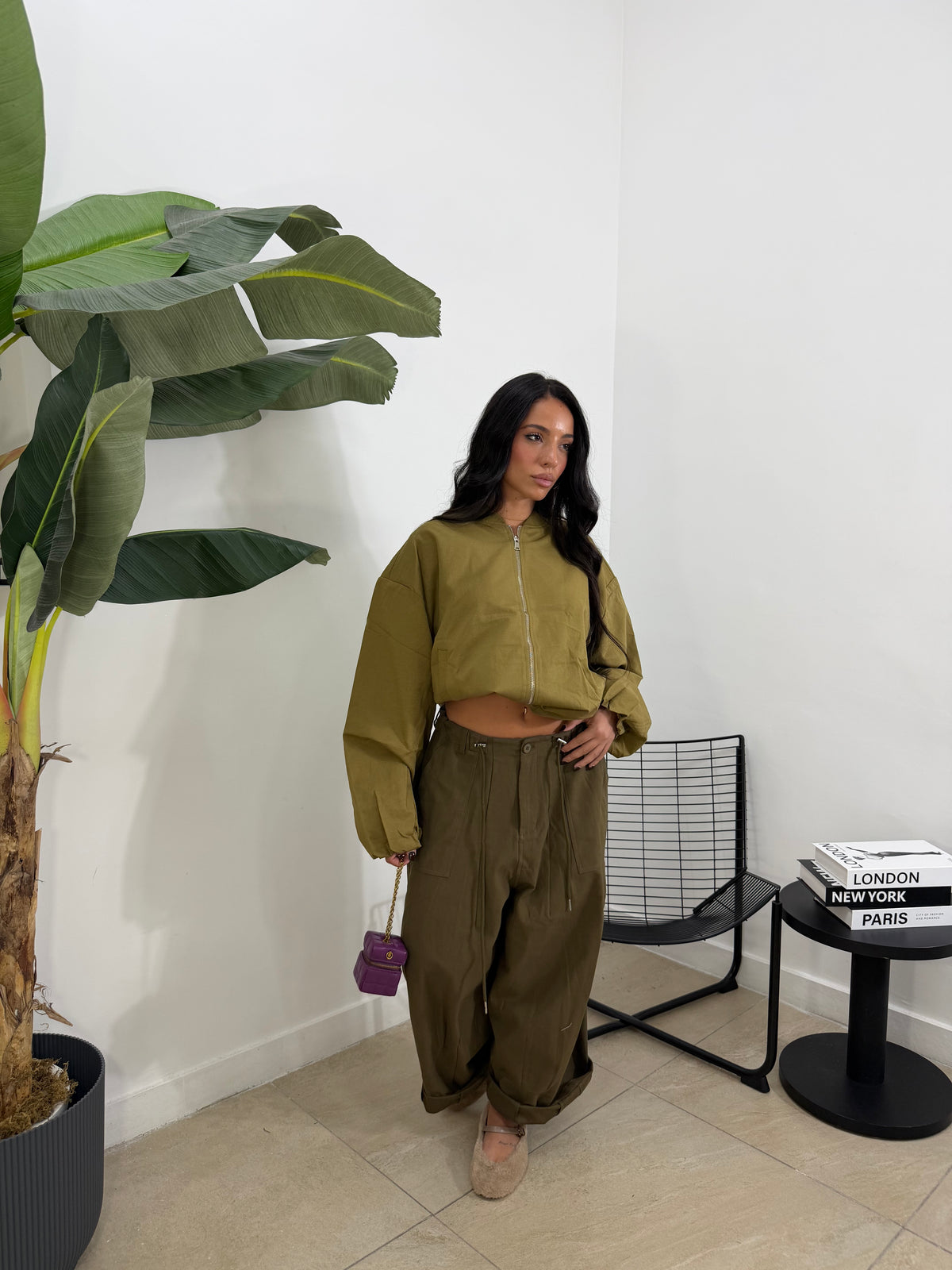 Pantalone japan verde - 16802