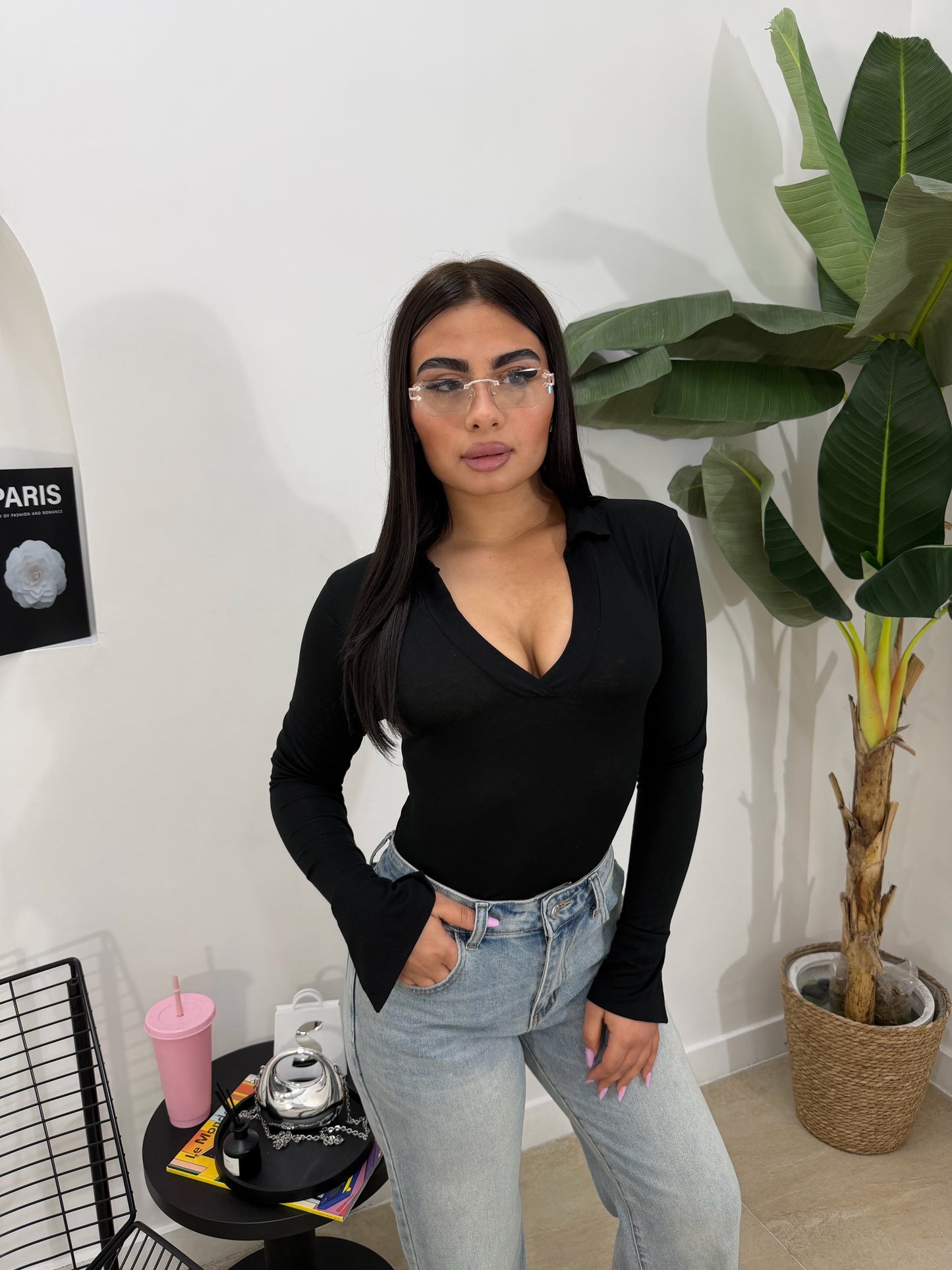 Maglia polo semivelo -5618