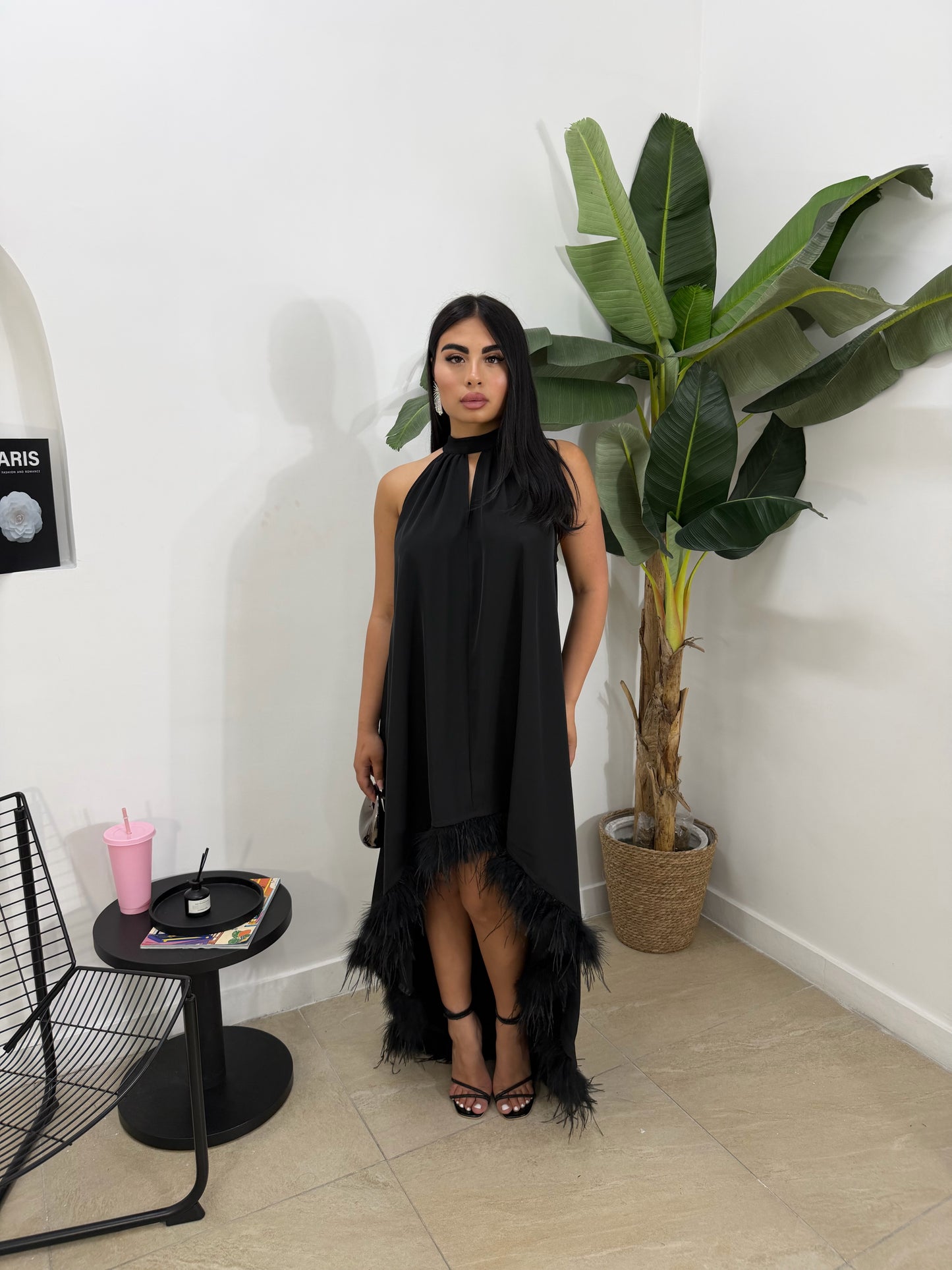 Abito plumage nero -5723
