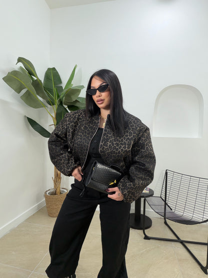 GIUBOTTO animalier scuro