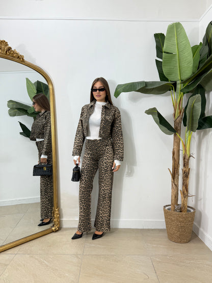 Coordinato denim animalier -1126