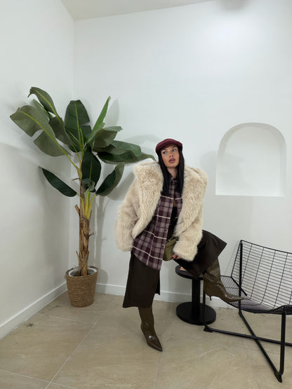 Pelliccia shila crema