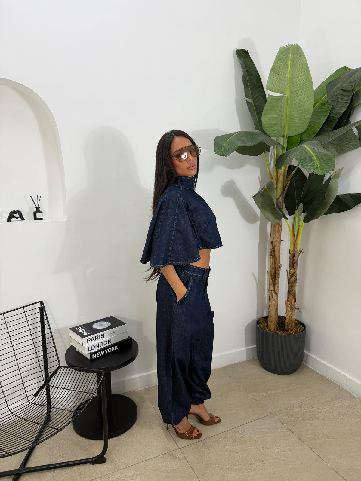 Coordinato denim mantella  - 100