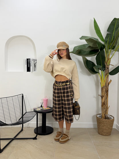 Bermuda tartan marrone