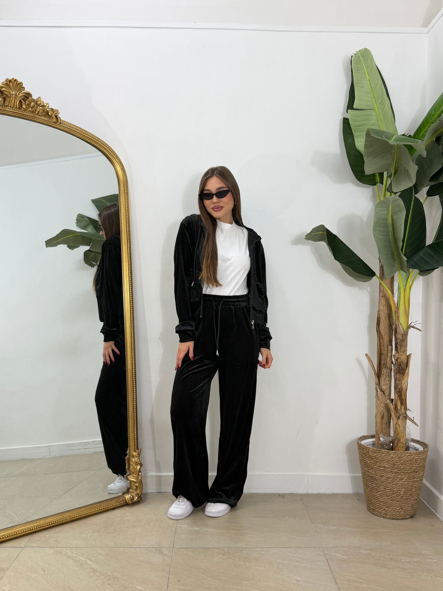 COORDIANTO tuta in ciniglia