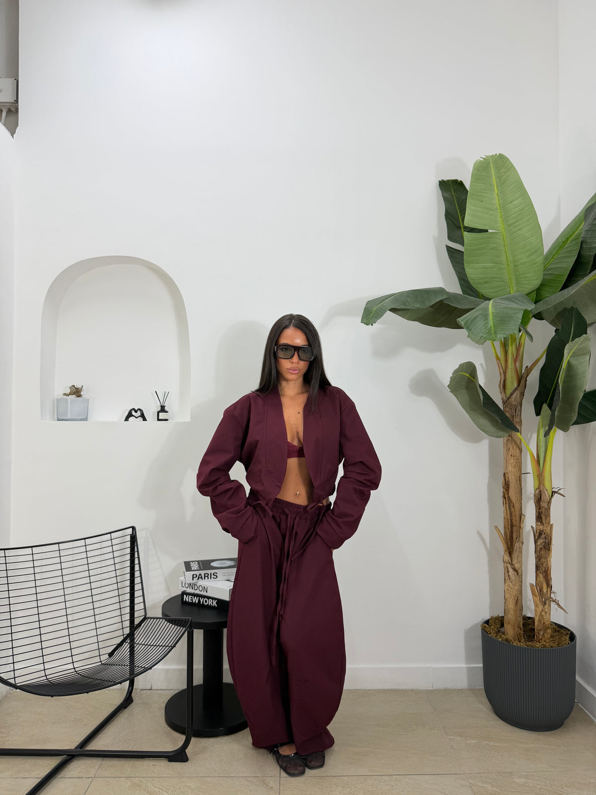 Jogger Garret bordeaux- 67010