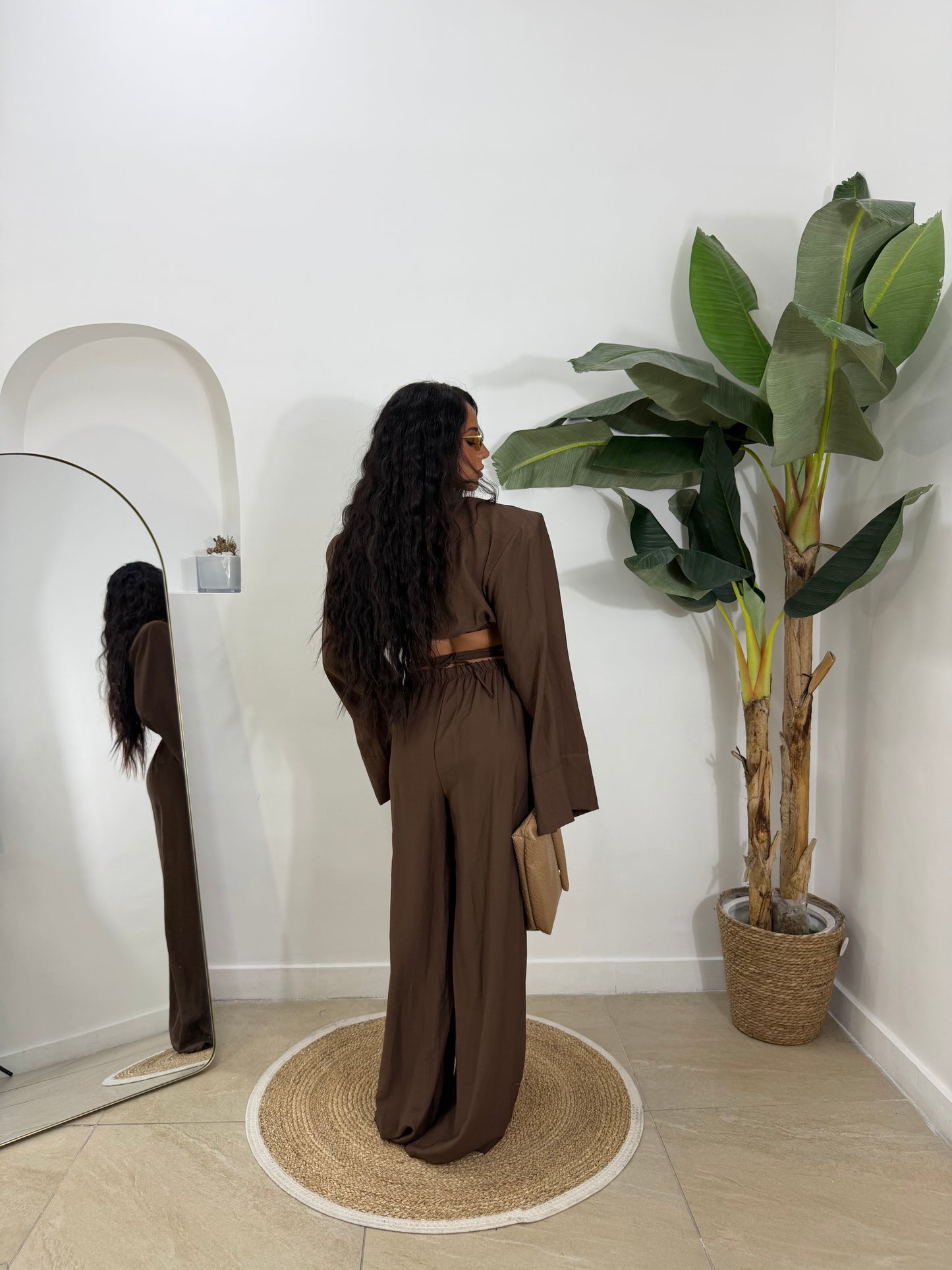 Coordinato Amanda marrone -7098