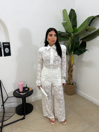 Set macrame bianco -54292